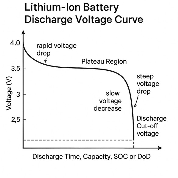 Battery discharge voltage icon Battery discharge voltage icon